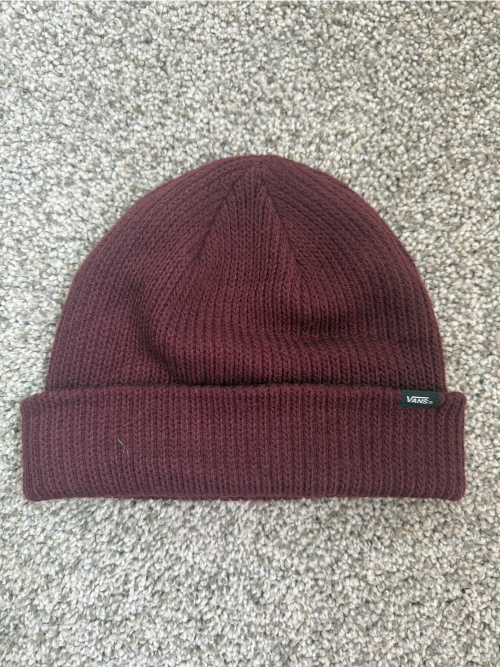 Vans Burgundy Folded Cuff Beanie